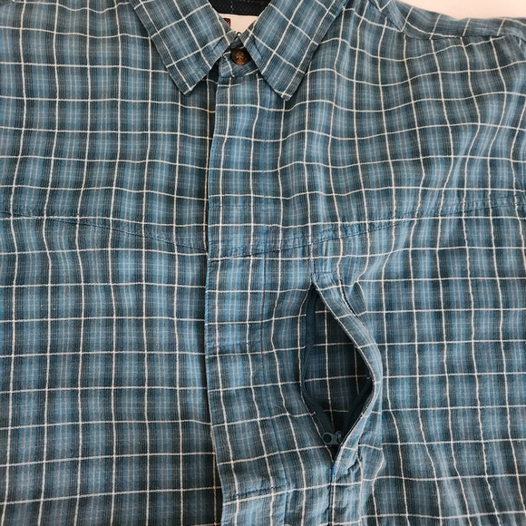 WOOLRICH Plaid Short Sleeve Button-Up Shirt - Large - Picture 10 of 14